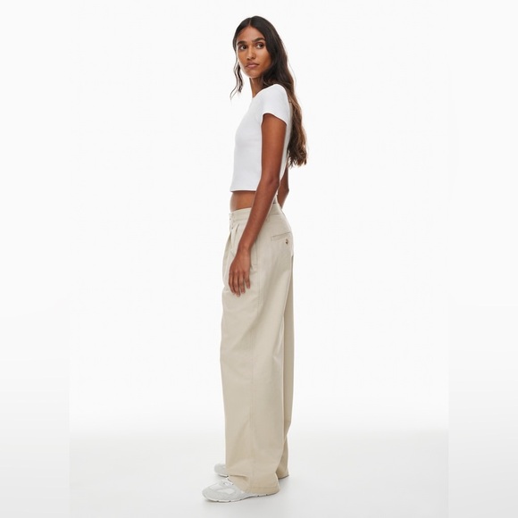 TNA Aritzia Hudson Wide Leg Chino Pants Size 8 - Picture 11 of 15